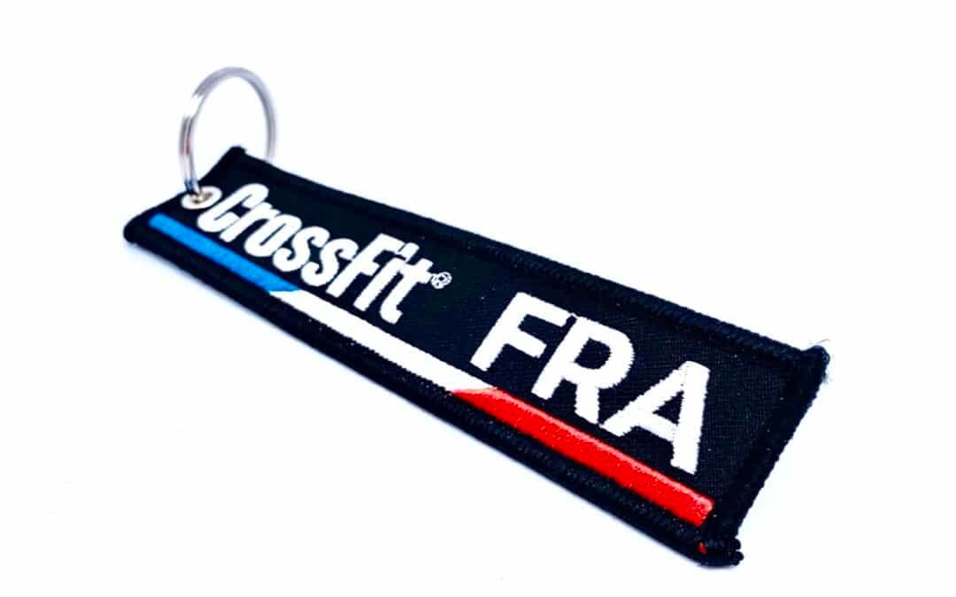 Porte clés brodé CrossFit France